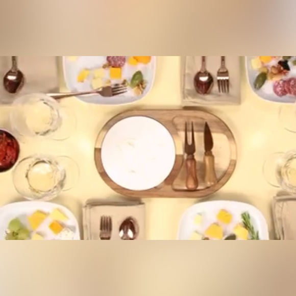 Twine Living Co. Gourmet Wood & Ceramic Cheese‎ Board Gift Set - Picture 13 of 13